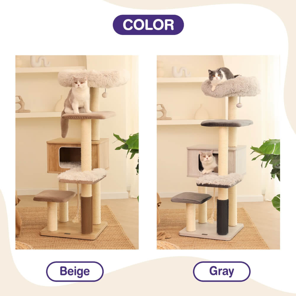 คอนโดแมว Catry รุ่น Cat Tree Casio สีเบจ